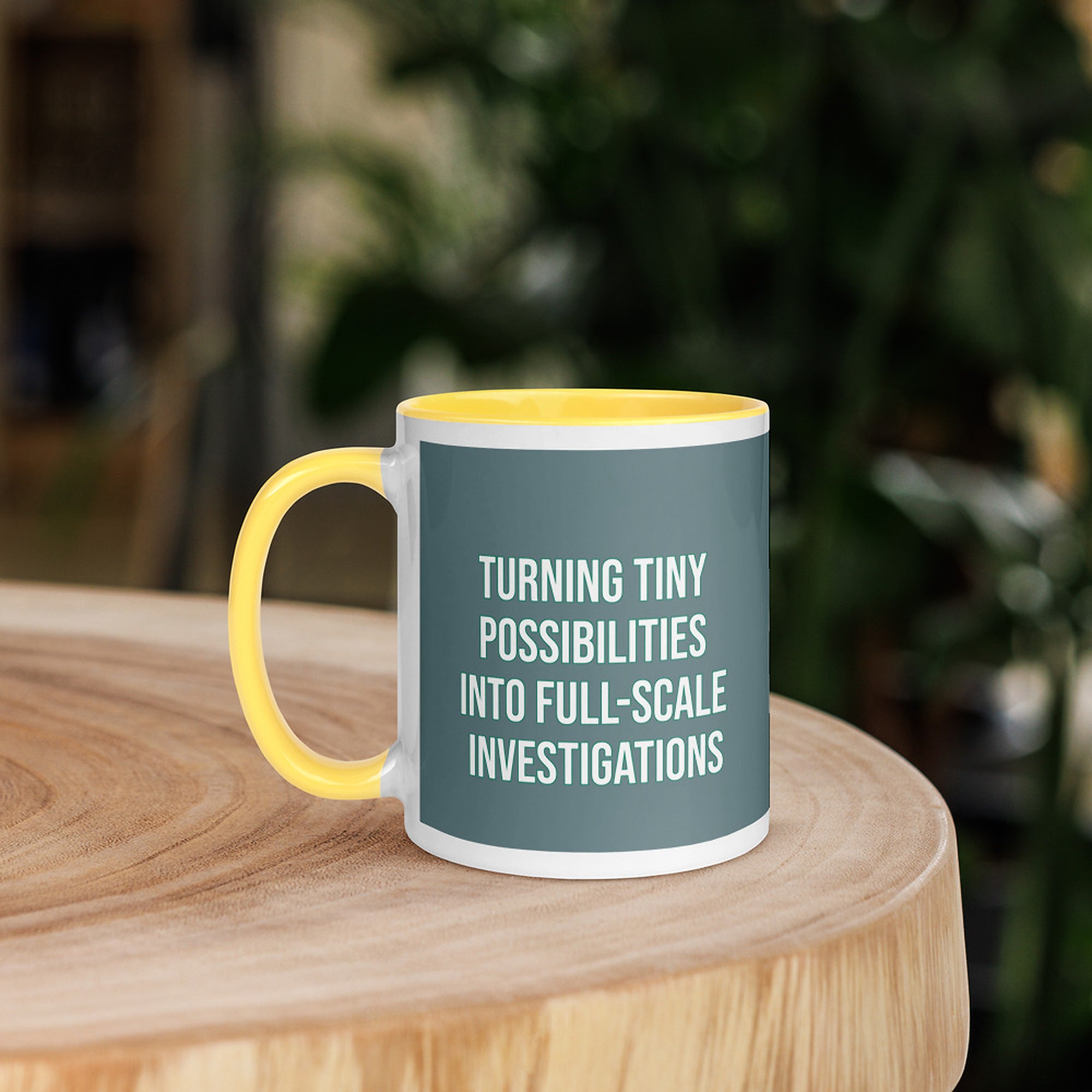 ILLTOCHILL OCD awareness Obsessive-Compulsive Disorder gift Mug with Color Inside – Lifestyle 5 Left