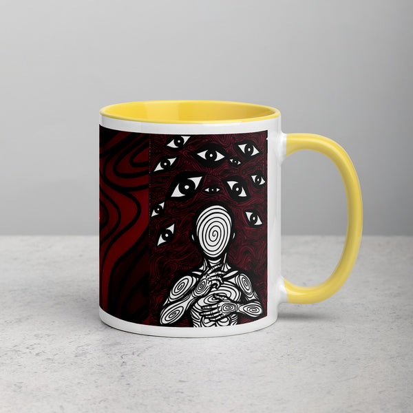 ILLTOCHILL Anxiety awareness gift Mug with Color Inside – Lifestyle 2 Right