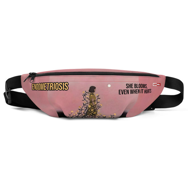ILLTOCHILL Endometriosis Awareness Fanny Pack – Default Front (Black)