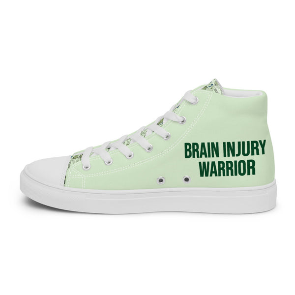 ILLTOCHILL TBI Traumatic brain injury support gift men’s high top canvas shoes – Flat 2 Right Inside