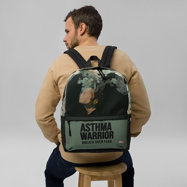ILLTOCHILL Asthma Support Backpack – Men's Front (Black)