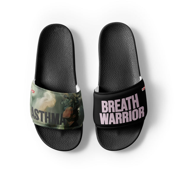 ILLTOCHILL Asthma Support Women's Slides – Flat Front 2 (Asthma Support Women's Slides)