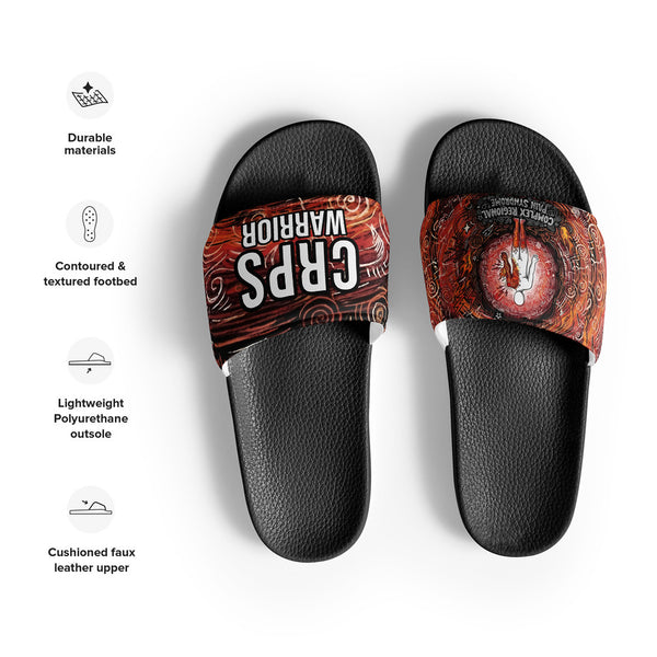 ILLTOCHILL CRPS Awareness Men's Slides – Product specs Front (Crps Awareness Men's Slides)