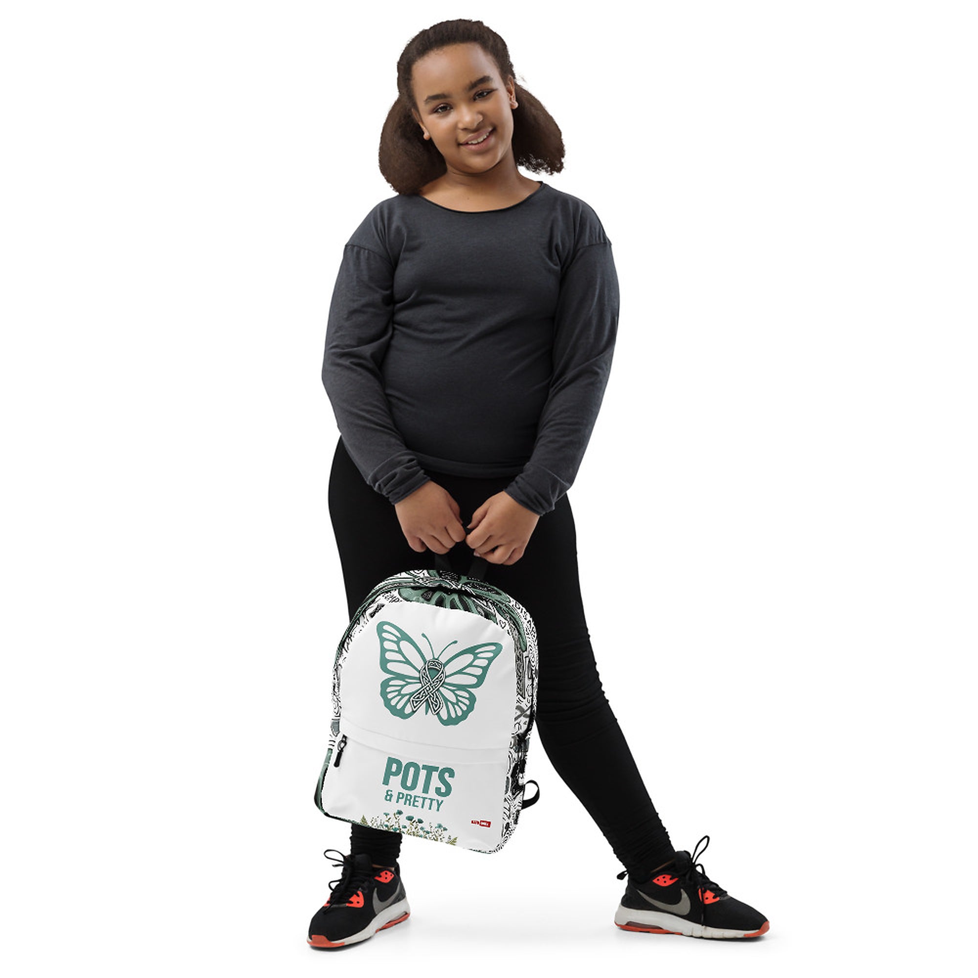 ILLTOCHILL POTS Awareness Backpack – Girl's Front (Clear)