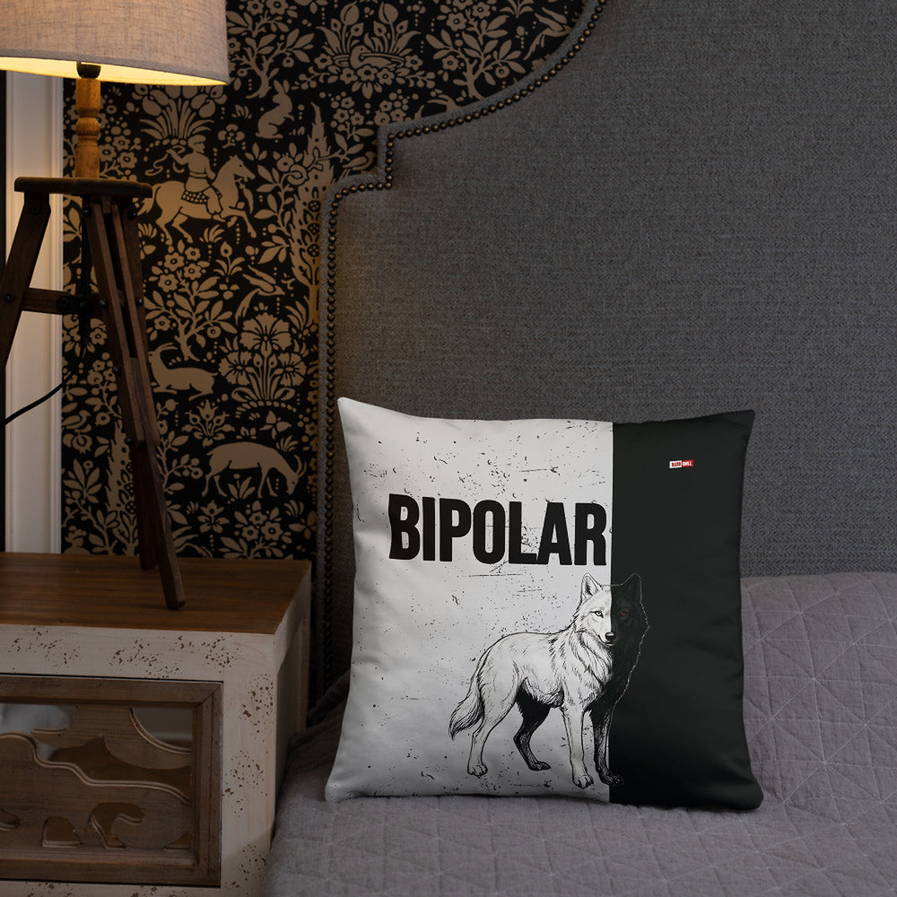 ILLTOCHILL Bipolar disorder gift Pillow – Lifestyle Front Lifestyle 2 (Black)