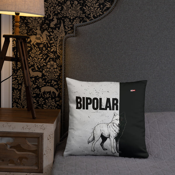 ILLTOCHILL Bipolar disorder gift Pillow – Lifestyle Front Lifestyle 2 (Black)