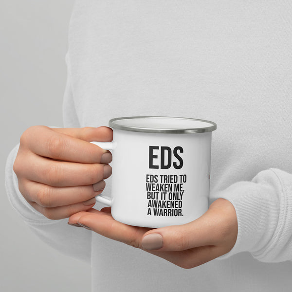 ILLTOCHILL EDS ehler danlos syndrome awareness gift Enamel Mug – Lifestyle 7 Left