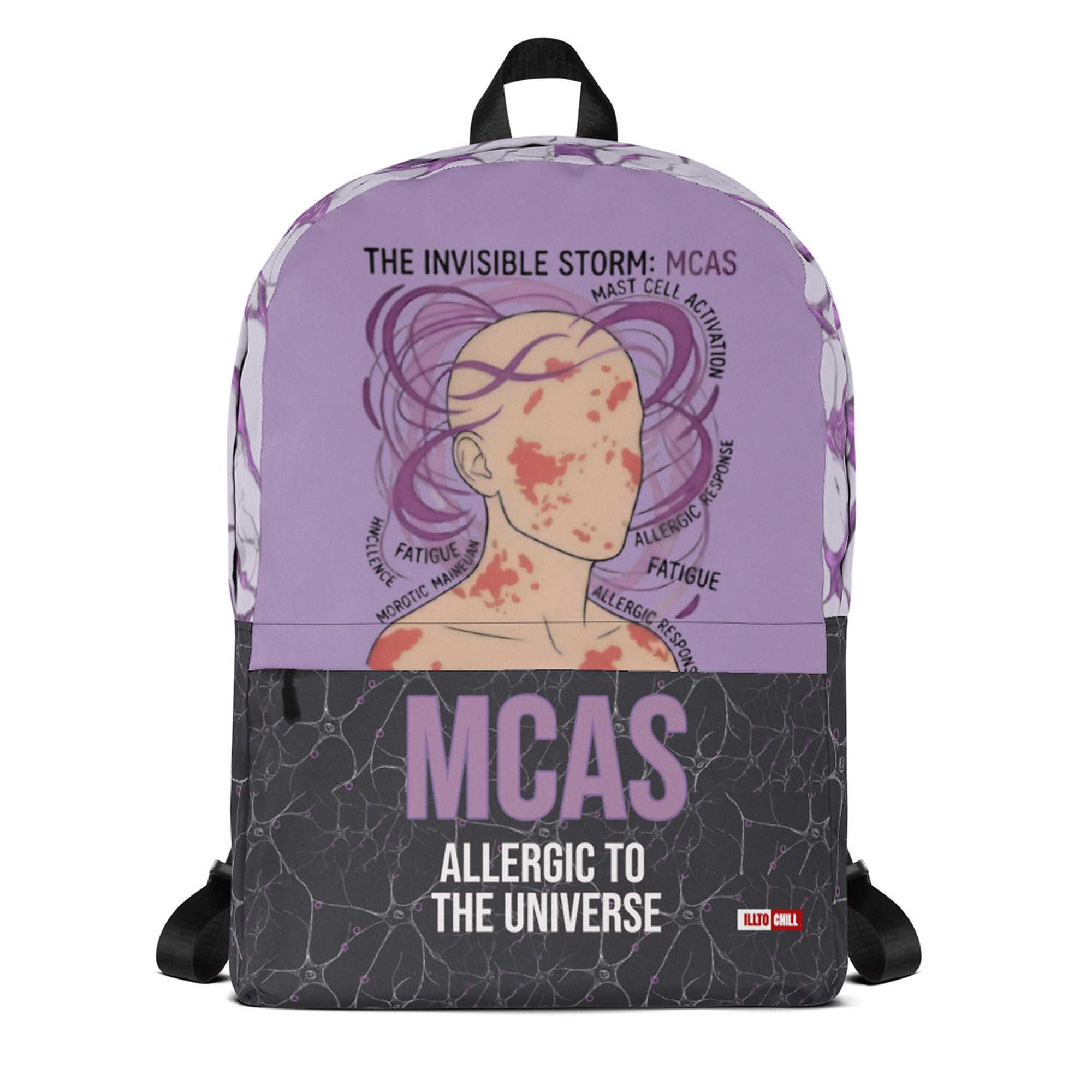 ILLTOCHILL MCAS Awareness Backpack – Default Front (Black)