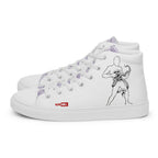 ILLTOCHILL Crohn's disease awareness and support gift Men’s high top canvas shoes – Flat Left
