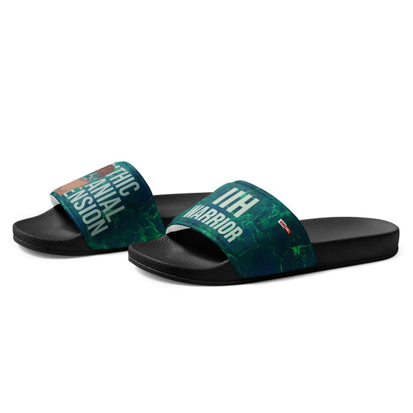 ILLTOCHILL IIH Awareness Men's Slides – Flat Left Front (Iih Awareness Men's Slides)