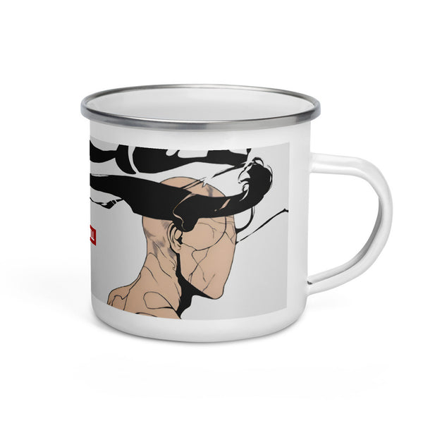 ILLTOCHILL CPTSD awareness Complex Post-Traumatic Stress disorder gift Enamel Mug – Default Right