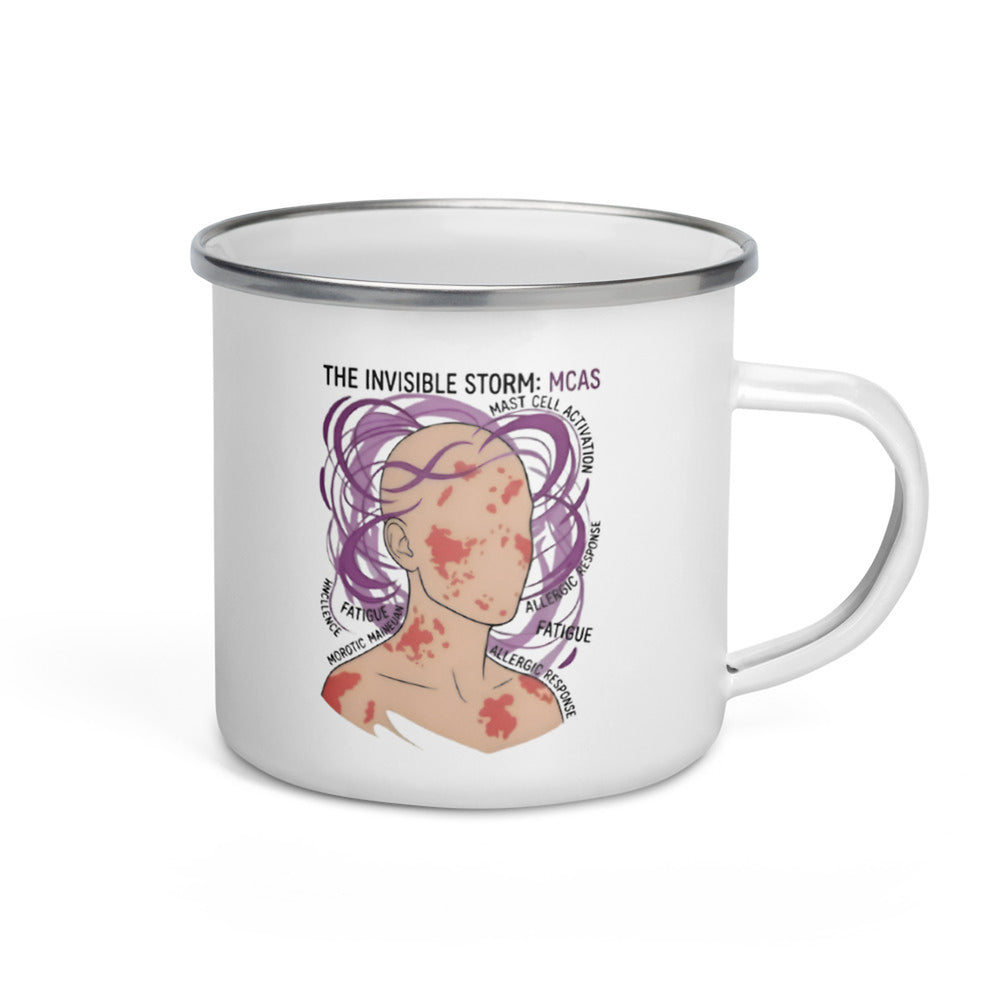 ILLTOCHILL MCAS awareness Mast cell activation syndrome gift Enamel Mug – Default Right