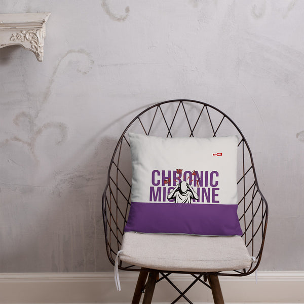 ILLTOCHILL Migraine Awareness Pillow – Lifestyle Front Lifestyle 1 (White)