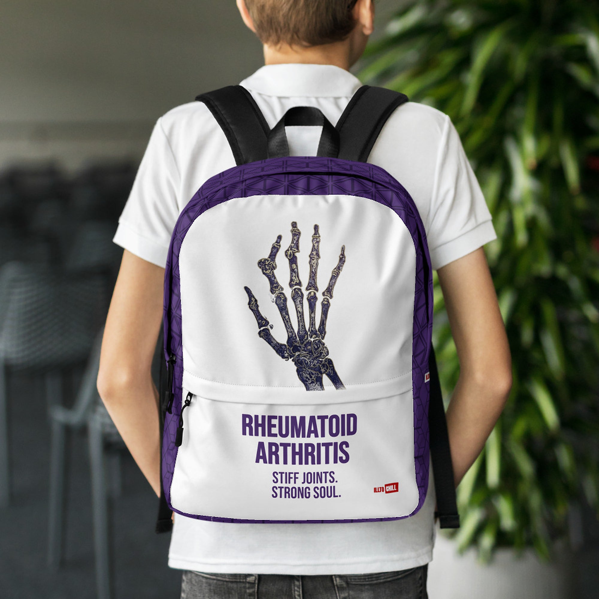 ILLTOCHILL RA Awareness Backpack – Lifestyle Back (Clear)