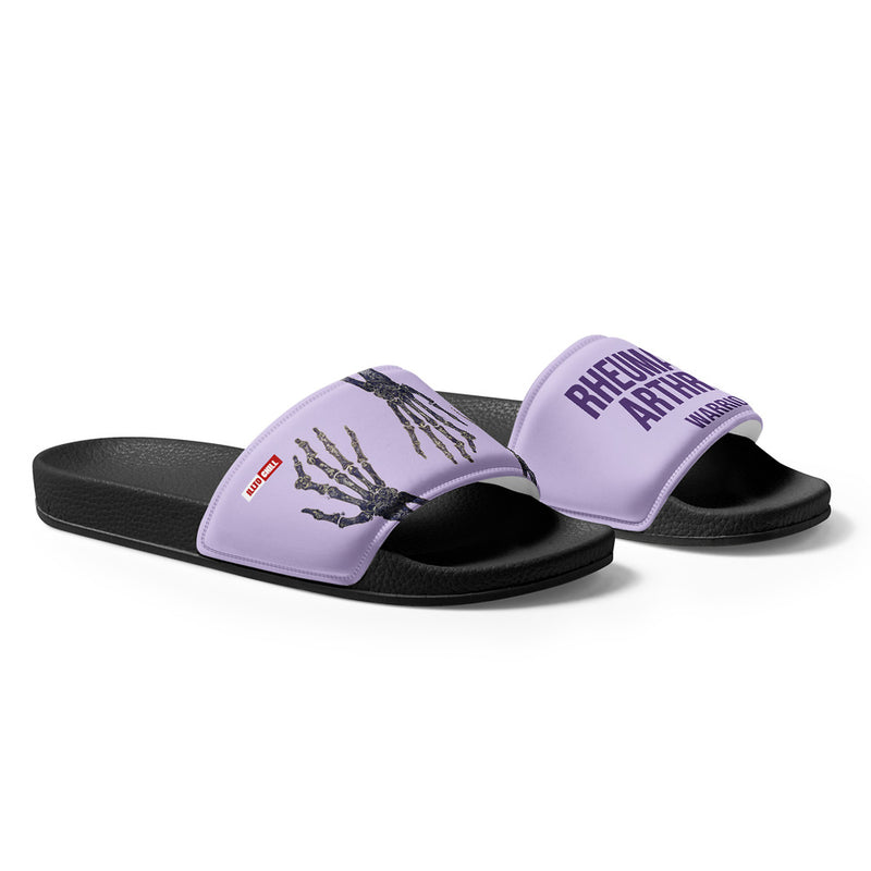 ILLTOCHILL RA Awareness Men's Slides – Flat Right Front (Ra Awareness Men's Slides)