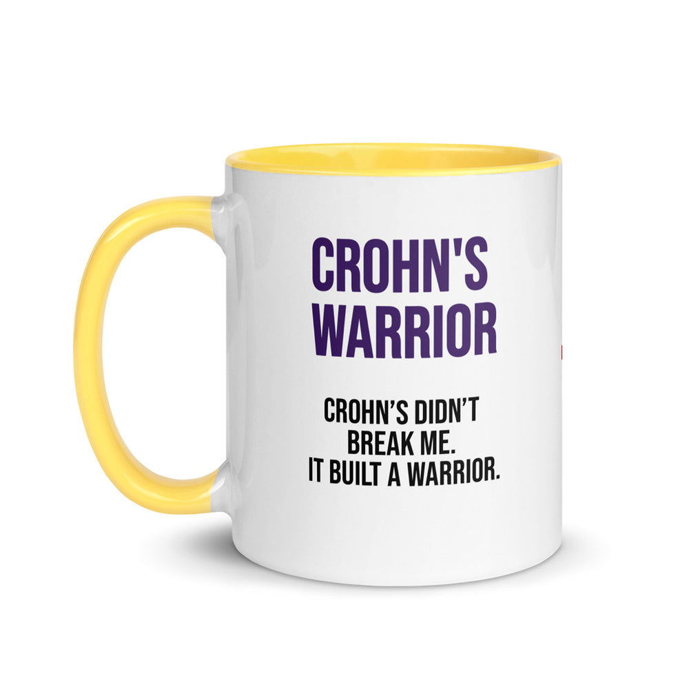 ILLTOCHILL Crohn's disease awareness and support gift Mug with Color Inside – Flat Left