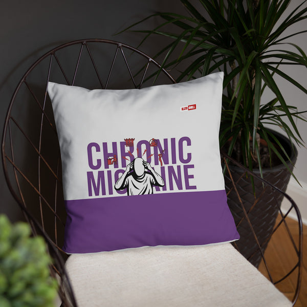 ILLTOCHILL Migraine Awareness Pillow – Lifestyle Front Lifestyle 4 (White)