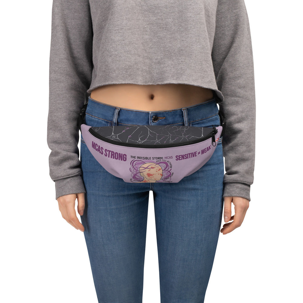 ILLTOCHILL MCAS Awareness Fanny Pack – Women's Front (Black)