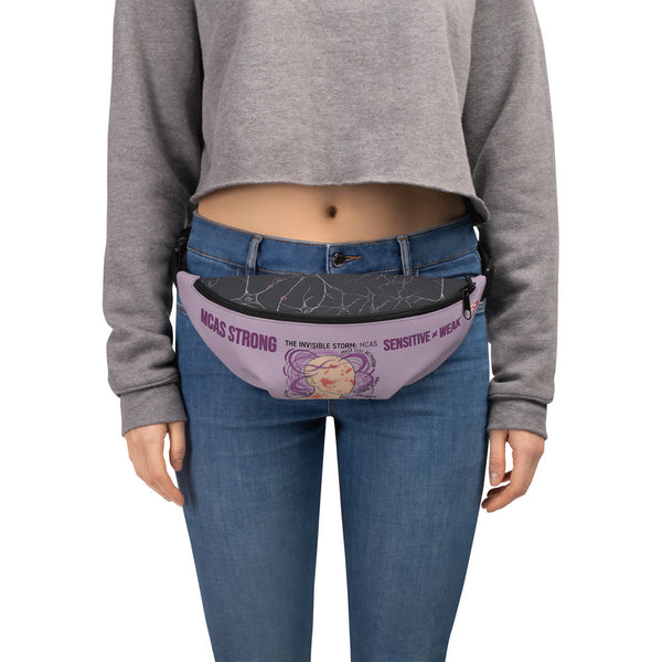 ILLTOCHILL MCAS Awareness Fanny Pack – Women's Front (Black)