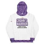 ILLTOCHILL Crohn's disease awareness and support gift unisex cotton hoodie – Flat Front (White)