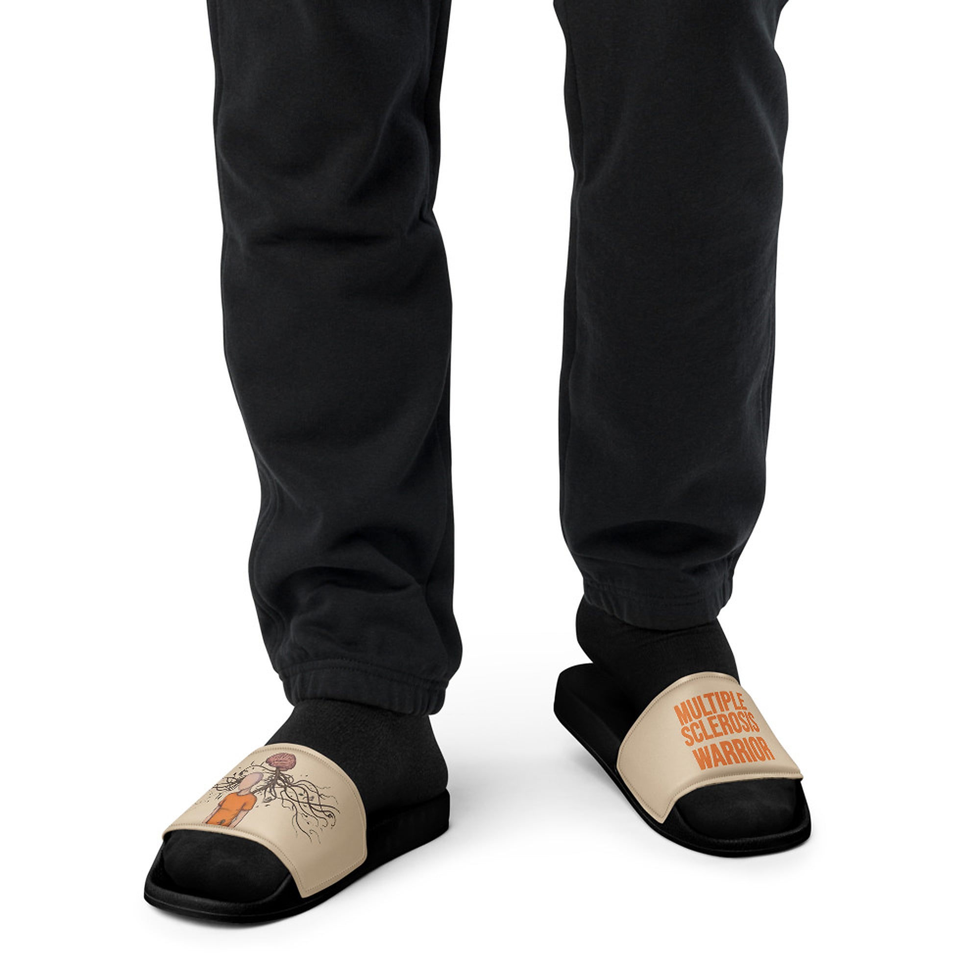 ILLTOCHILL MS Awareness Men's Slides – Men's Front (Ms Awareness Men's Slides)