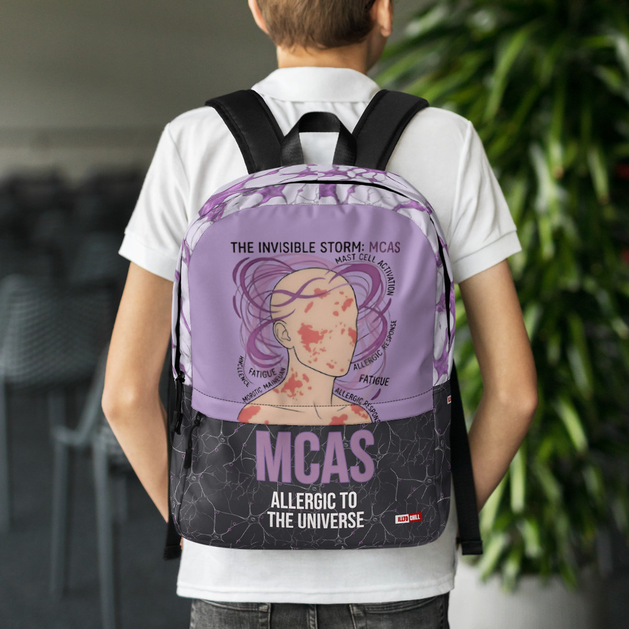 ILLTOCHILL MCAS Awareness Backpack – Lifestyle Back (Black)