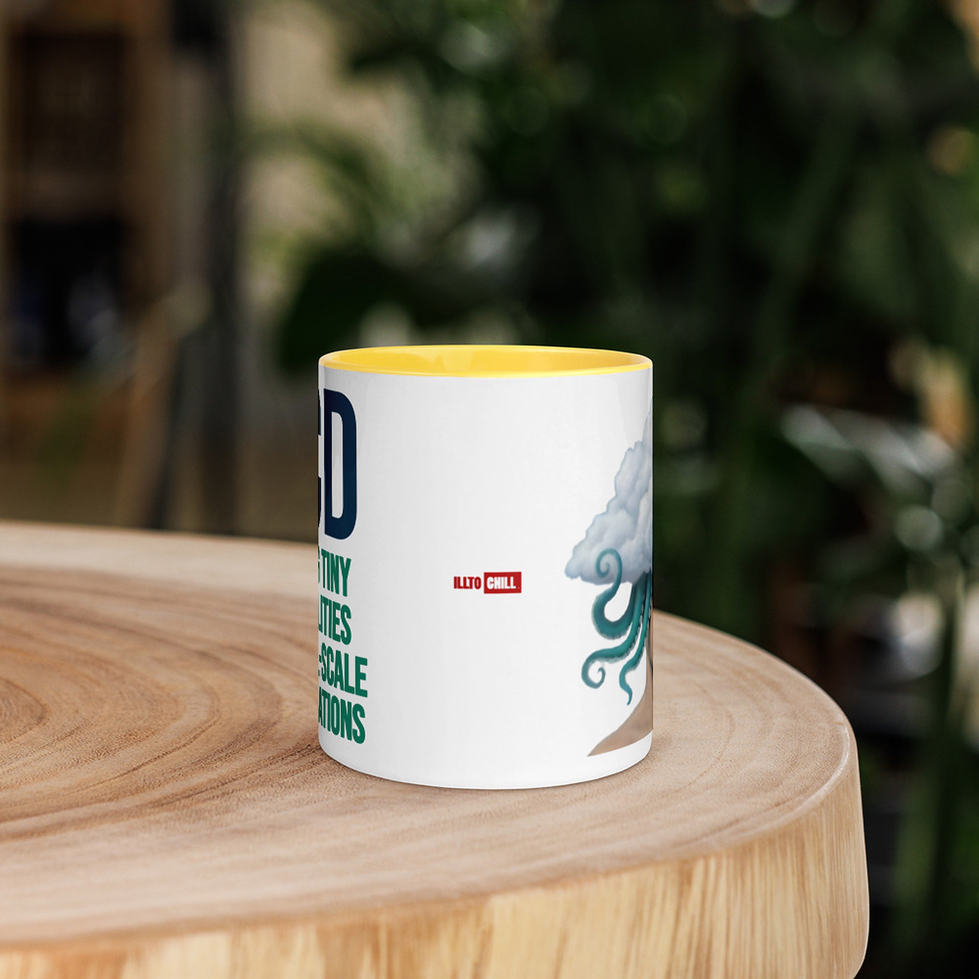 ILLTOCHILL OCD awareness Obsessive-Compulsive Disorder gift Mug with Color Inside – Lifestyle 5 Front