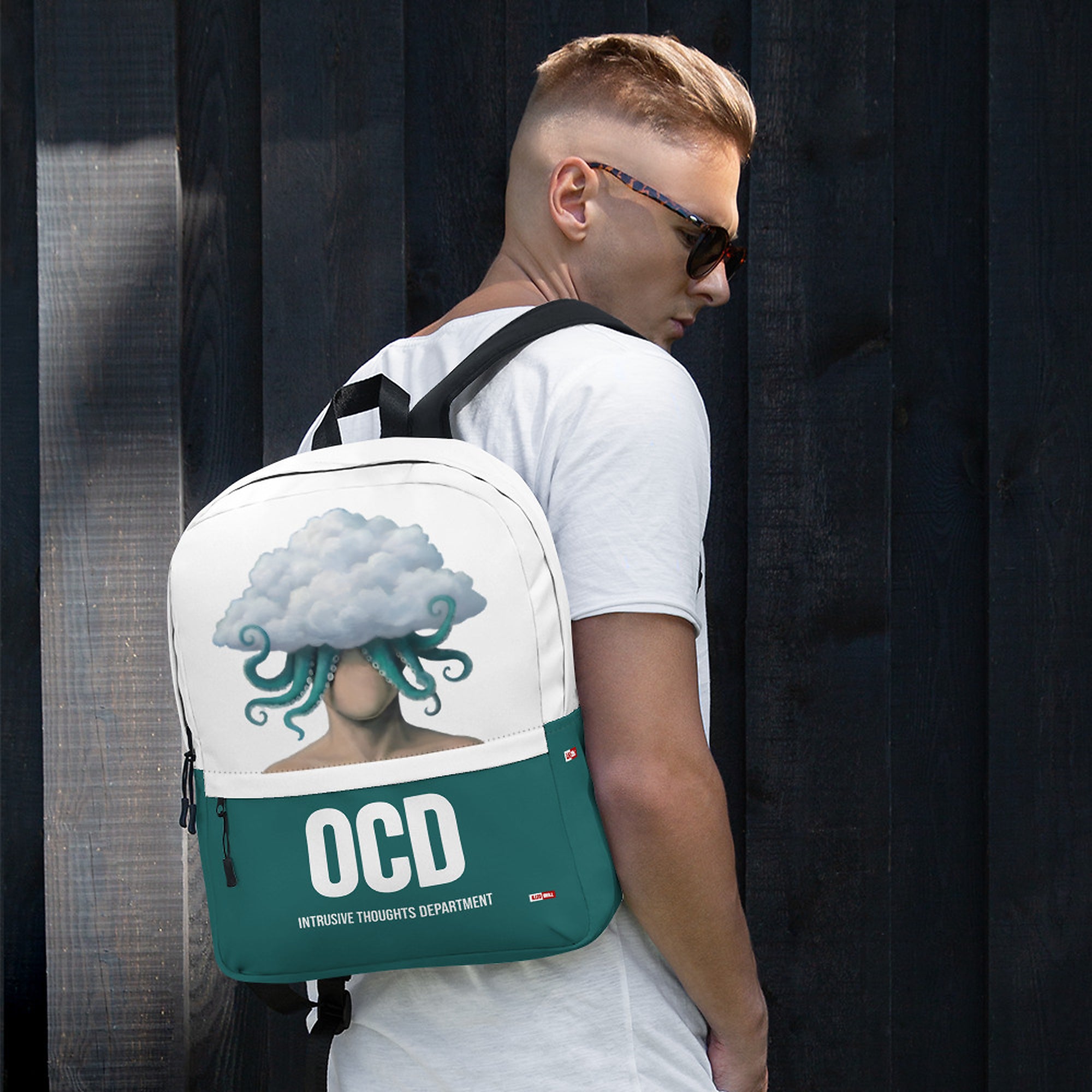 ILLTOCHILL OCD Awareness Backpack – Men's Lifestyle Front (Clear)