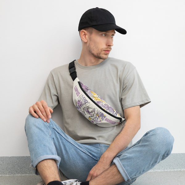 ILLTOCHILL Lupus Awareness Fanny Pack – Men's Lifestyle Front (Clear)