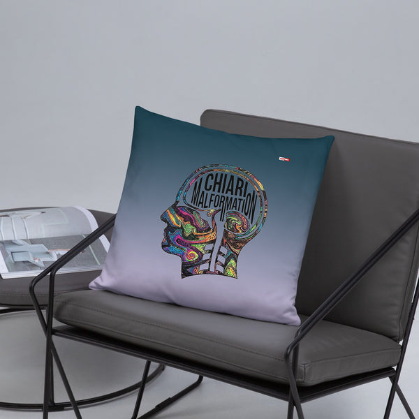 ILLTOCHILL CM Chiari Malformation awareness gift Pillow – Lifestyle Front Lifestyle 5 (Black)