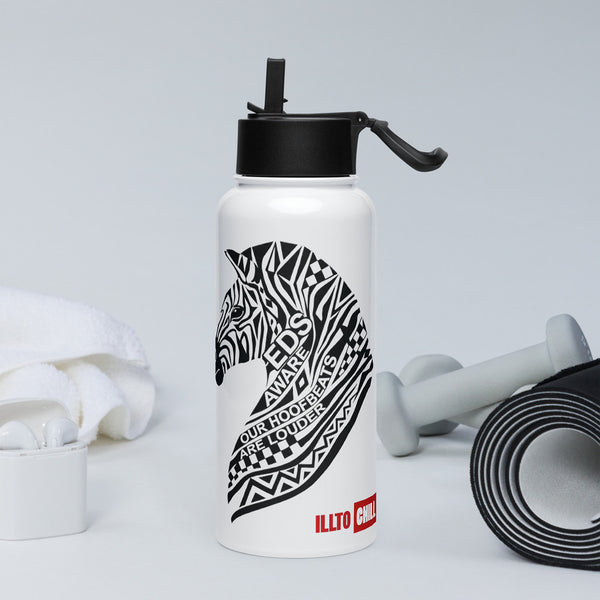 ILLTOCHILL EDS ehler danlos awareness gift Stainless steel water bottle – Lifestyle 2 Left