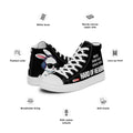 ILLTOCHILL Hard of hearing support gift for hearing impaired Men’s high top canvas shoes – Product specs Left #2