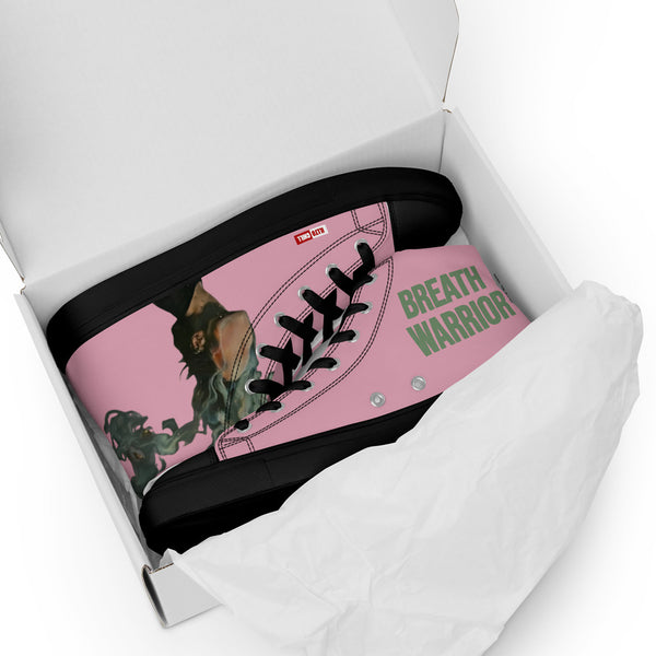 ILLTOCHILL Asthma Support Women's High Top Shoes – Flat 5 Front (Asthma Support Women's High Top Shoes)