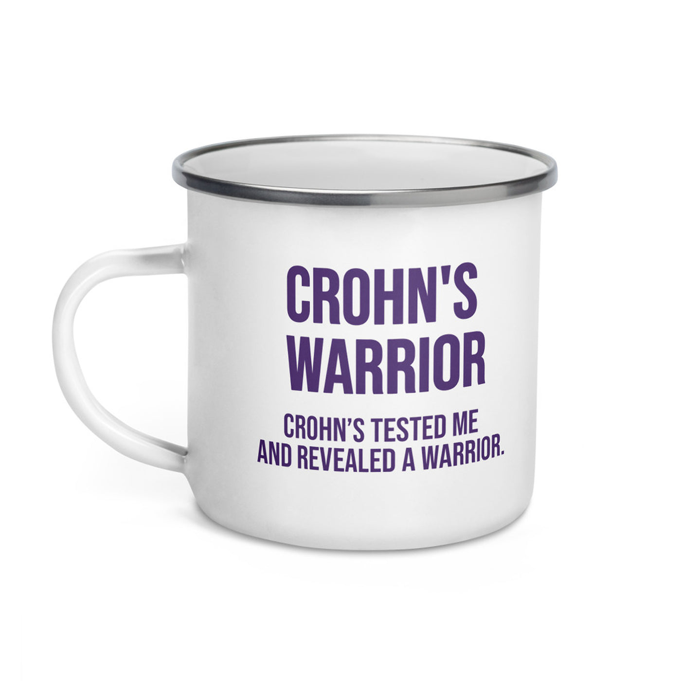 ILLTOCHILL Crohn's disease awareness and support gift Enamel Mug – Default Left