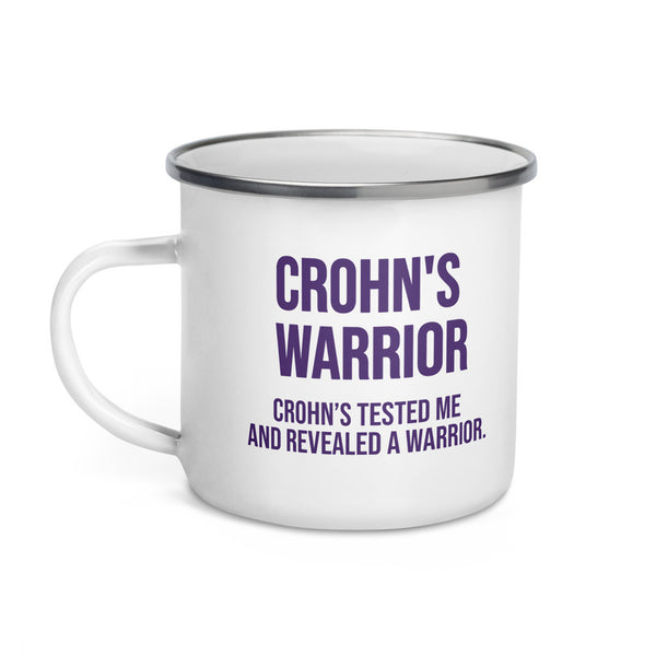ILLTOCHILL Crohn's disease awareness and support gift Enamel Mug – Default Left