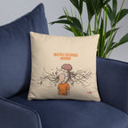 ILLTOCHILL MS Multiple Sclerosis awareness and support gift Pillow – Lifestyle Front Lifestyle 6 (Black)