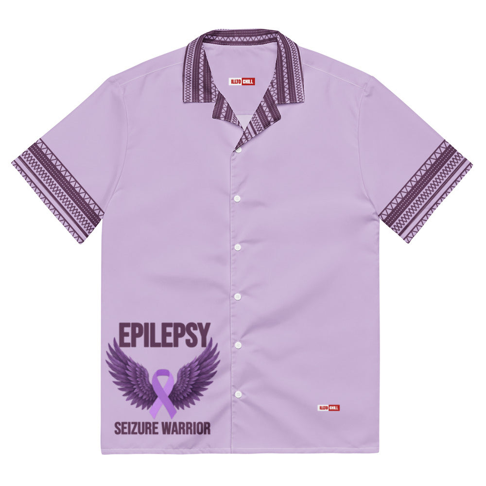 ILLTOCHILL Epilepsy awareness and support Unisex button shirt – Flat Front