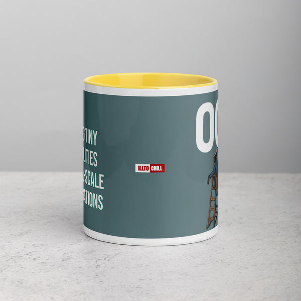 ILLTOCHILL OCD awareness Obsessive-Compulsive Disorder gift Mug with Color Inside – Lifestyle 2 Front