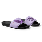 ILLTOCHILL Epilepsy Support Men's Slides – Flat Right Front (Epilepsy Support Men's Slides)