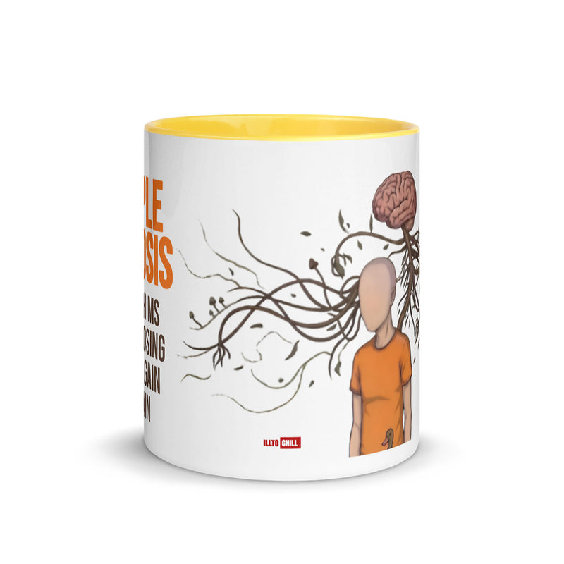 ILLTOCHILL MS awareness Multiple Sclerosis support gift Mug with Color Inside – Flat Front