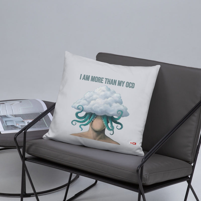 ILLTOCHILL OCD Awareness Pillow – Lifestyle Front Lifestyle 5 (Black)