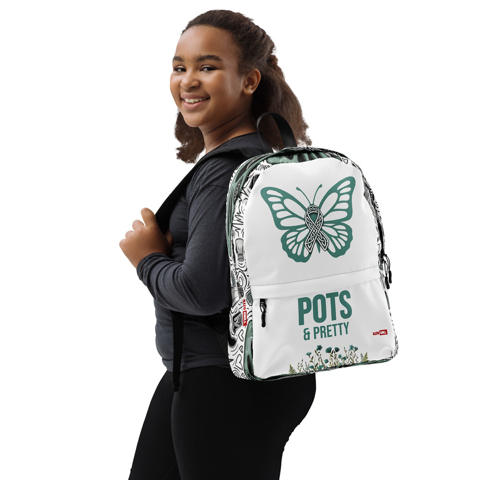 ILLTOCHILL POTS Awareness Backpack – Girl's Right (Clear)