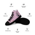 ILLTOCHILL RA awareness Rheumatoid Arthritis support gift women’s high top canvas shoes – Product specs Left (Black)