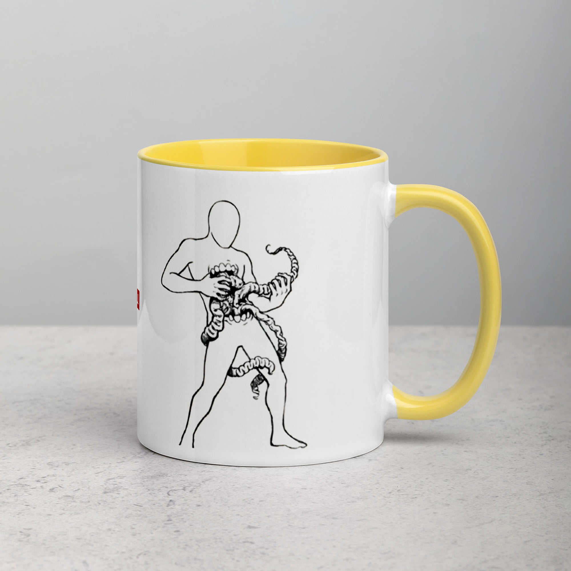 ILLTOCHILL Crohn's disease awareness and support gift Mug with Color Inside – Lifestyle 2 Right