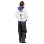 ILLTOCHILL Crohn's disease awareness and support gift unisex cotton hoodie – Women's Back (White)