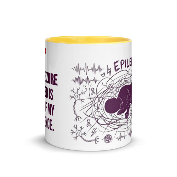 ILLTOCHILL Epilepsy awareness and support gift Mug with Color Inside – Flat Front