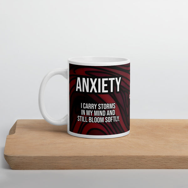 ILLTOCHILL Anxiety awareness gift White glossy mug – Environment Cutting board