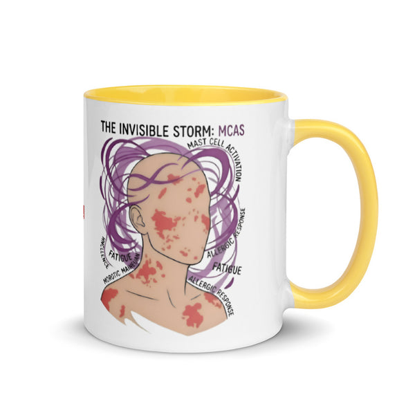 ILLTOCHILL MCAS awareness Mast cell activation syndrome gift Mug with Color Inside – Flat Right