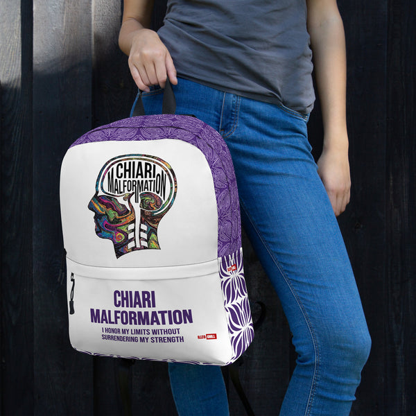 ILLTOCHILL Chiari Malformation Awareness Backpack – Women's Lifestyle Left
