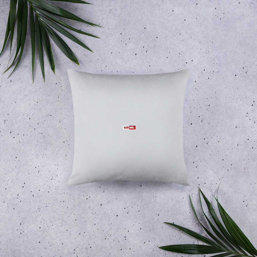 ILLTOCHILL OCD Awareness Pillow – Flat Lifestyle Back (Black)